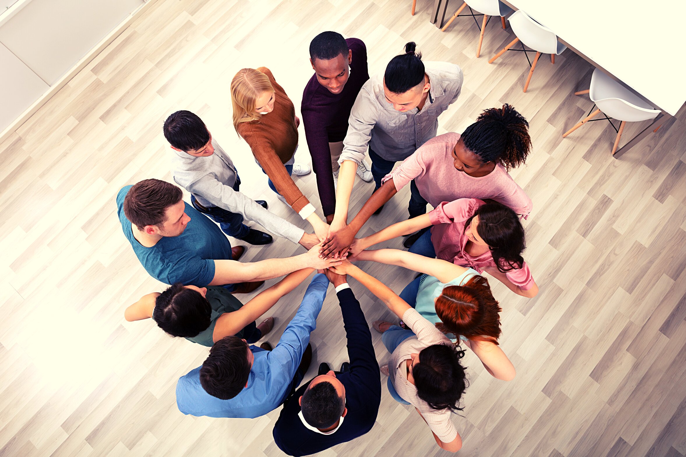 Diverse People Stacking Hand Together